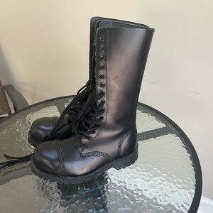 Underground England Steel Toe Lace-Up Boots